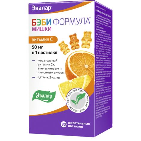 Бэби формула мишки Витамин С №30