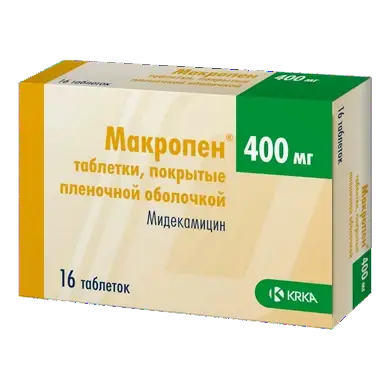 Макропен 400мг №16