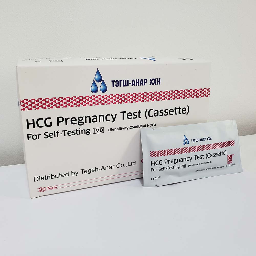 Тест HCG (Cassette) №1 - Тэгш-Анар