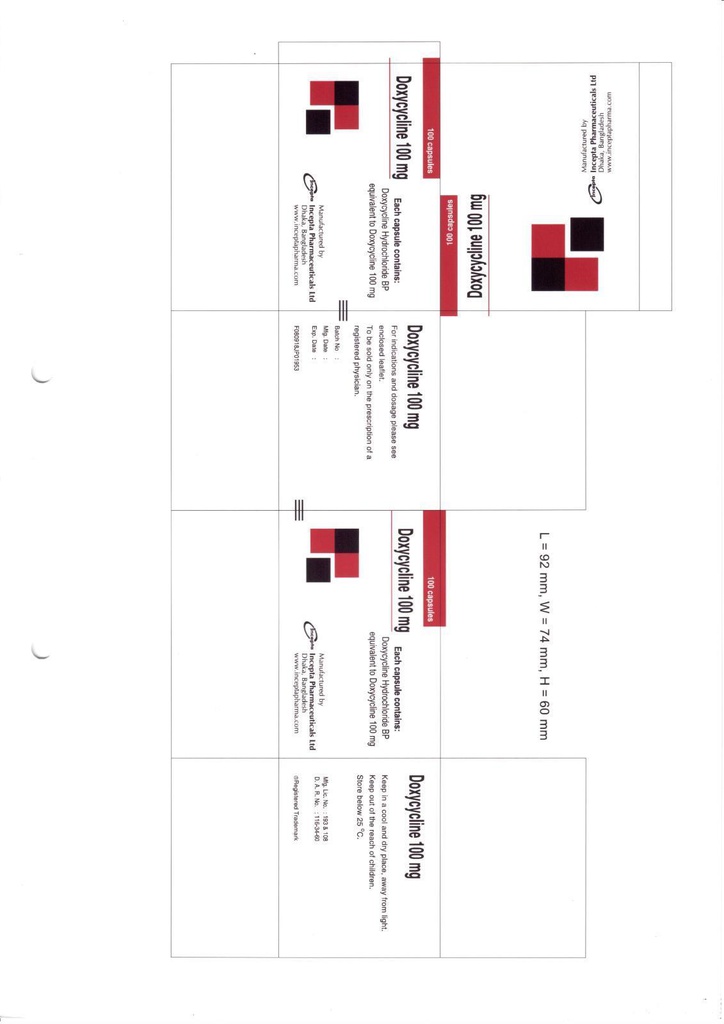 Доксициклин 100мг №100 шахмал