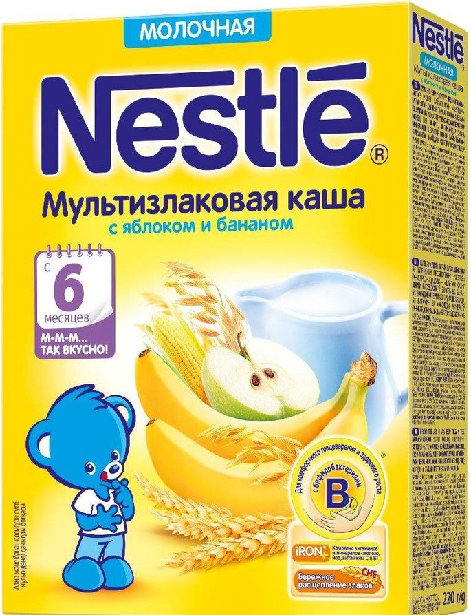 Каш - NESTLE №6 Milk Apple&amp; bana