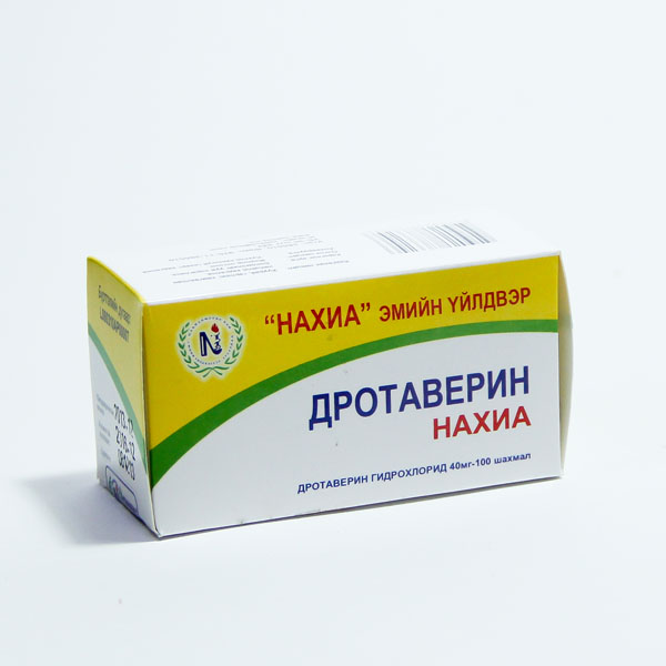 Дротаверин 40мг №100 /Орос/