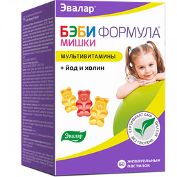 [0100916] Бэби формула мишки мультивитамин №60