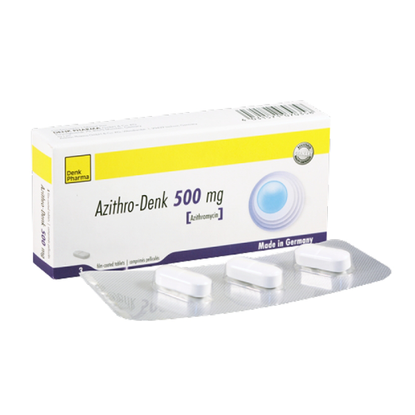 Азитро-денк 500мг №3 - бүрхүүлтэй шахмал - Denkpharma | Цахим ЭХНБ